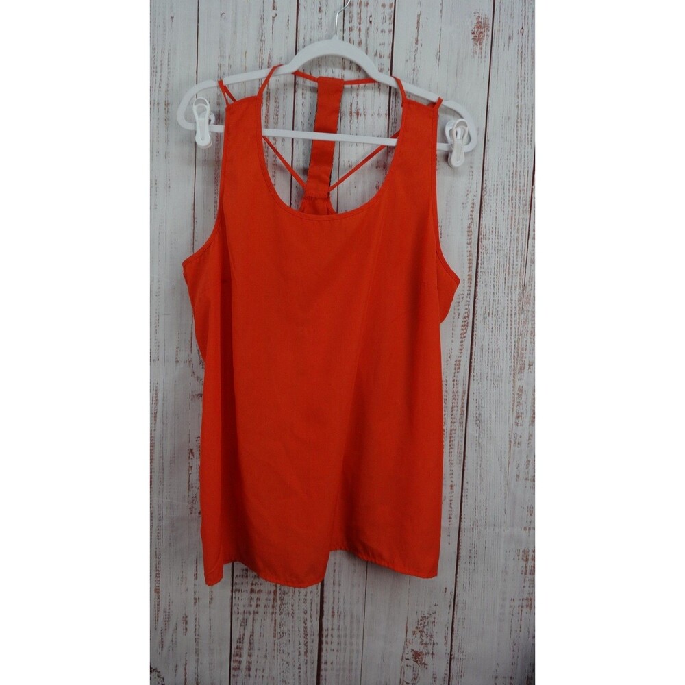 Allen B. by Allen Schwartz Top Womens X-Large Orange Straps